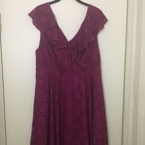 TORRID Burgundy lace dress